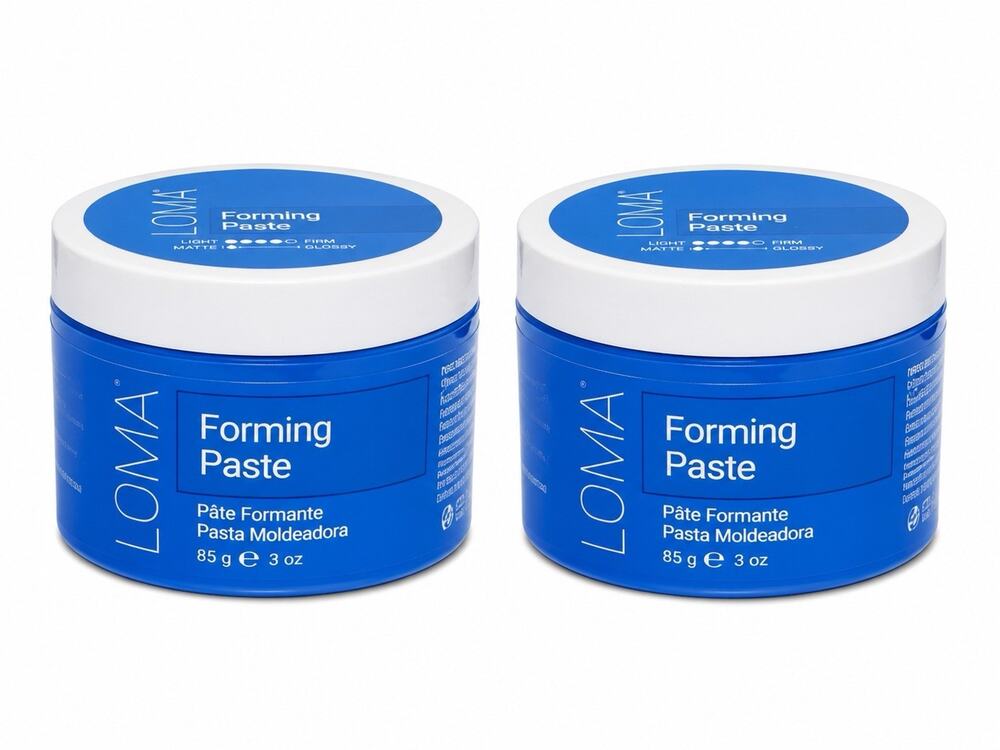 2 Pack LOMA Forming Paste 3 oz / 85 g Medium Hold Matte Finish Hair Styler